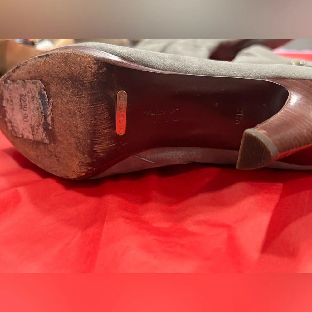 Cole Haan suede boots gray size 9.5 - Picture 5 of 9